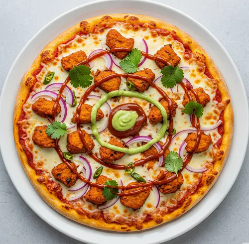 Chicken Tikka Kebab Pizza 