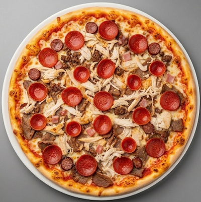All Meat Pizza 