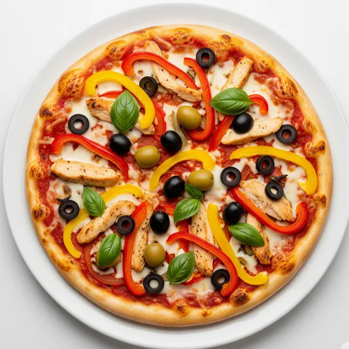 Anchovies & Black Olives Pizza 