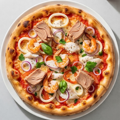 Mixed Seafood Pizza 