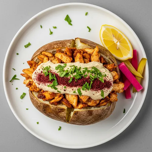 Jacket Potato With Chicken Mayonnaise & Cheese 